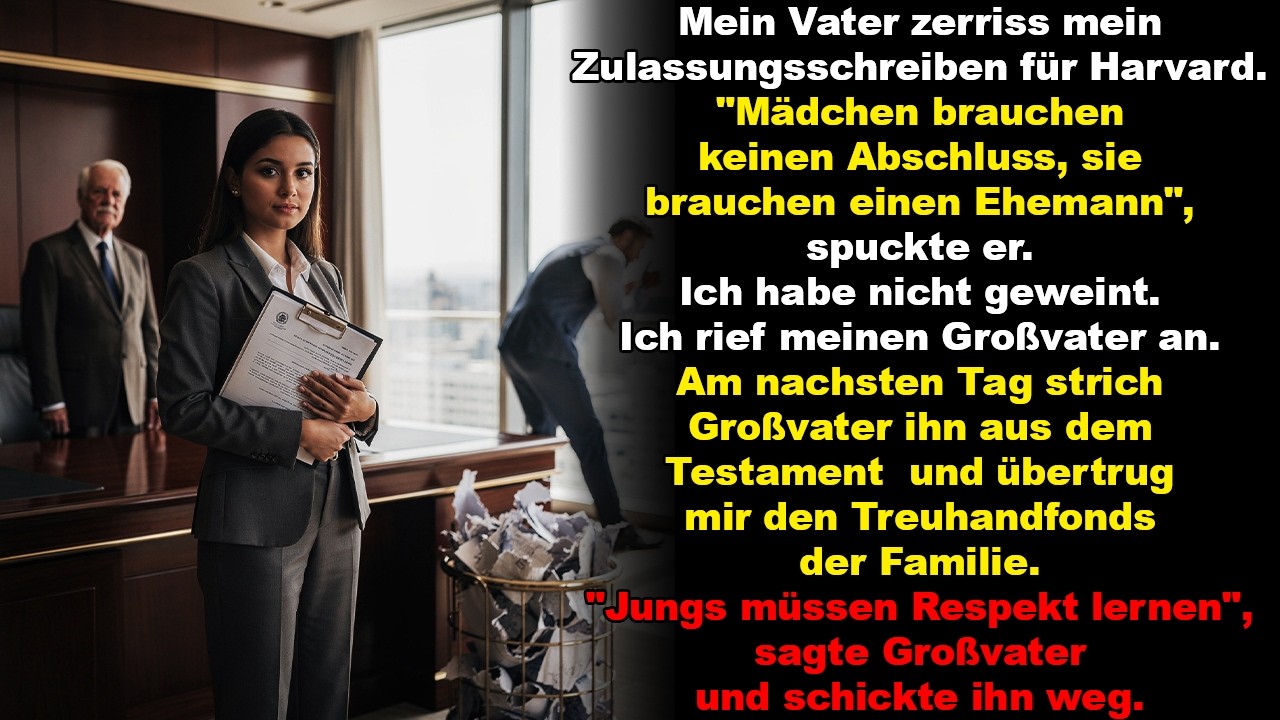 Mein Vater zerriss mein Zulassungsschreiben für Harvard. „Mädchen brauchen keinen Abschluss“
