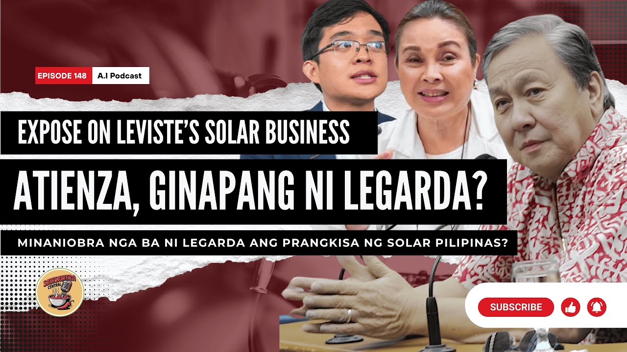 ATIENZA GINAPANG NI LEGARDA? Atienza exposes Legarda's manipulation for Leviste's Solar Business