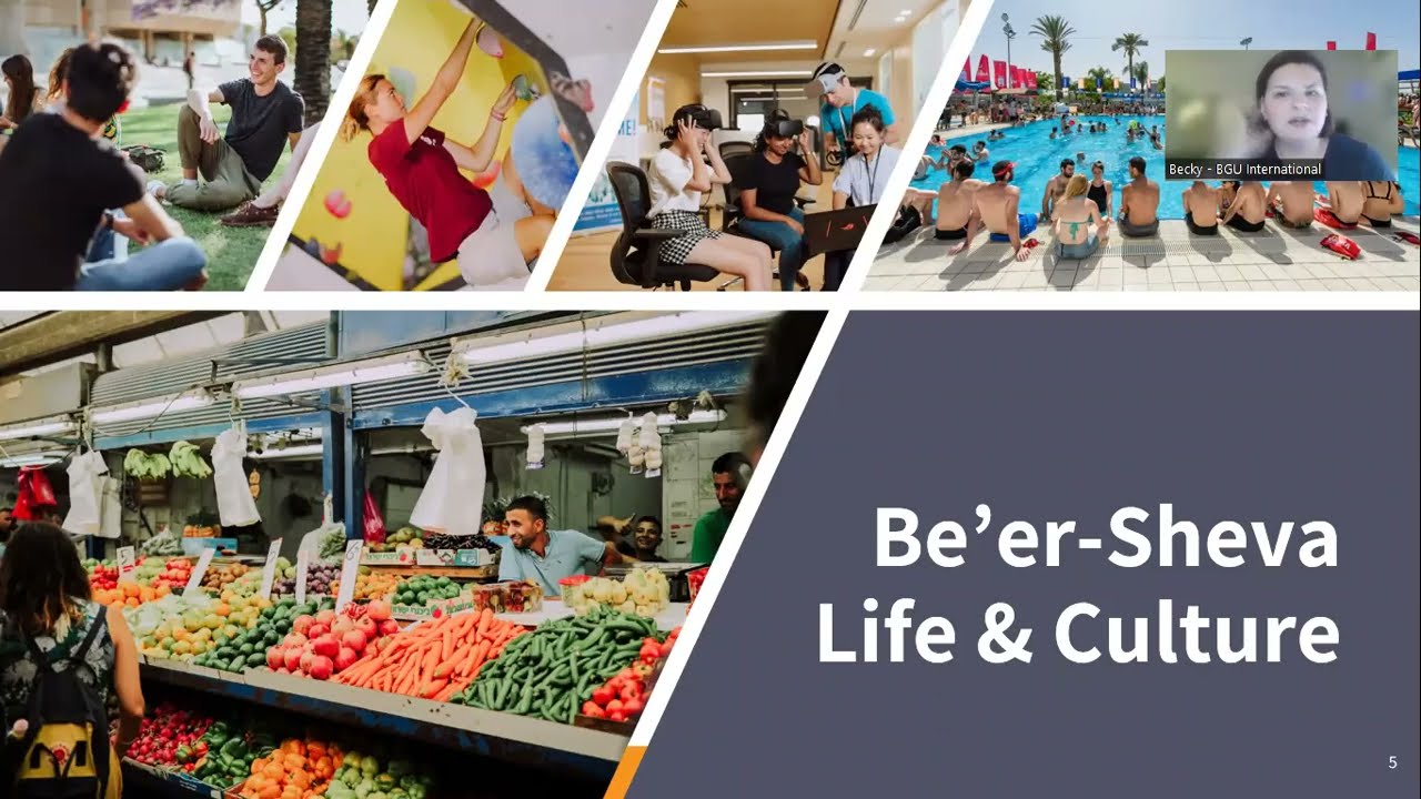 Live Info Session on Study Opportunities at Ben-Gurion University of the Negev (Recorded May 2023)