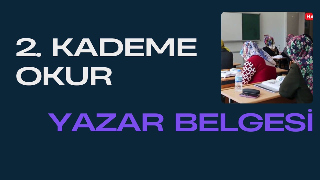 OKUR YAZAR BELGESİ |