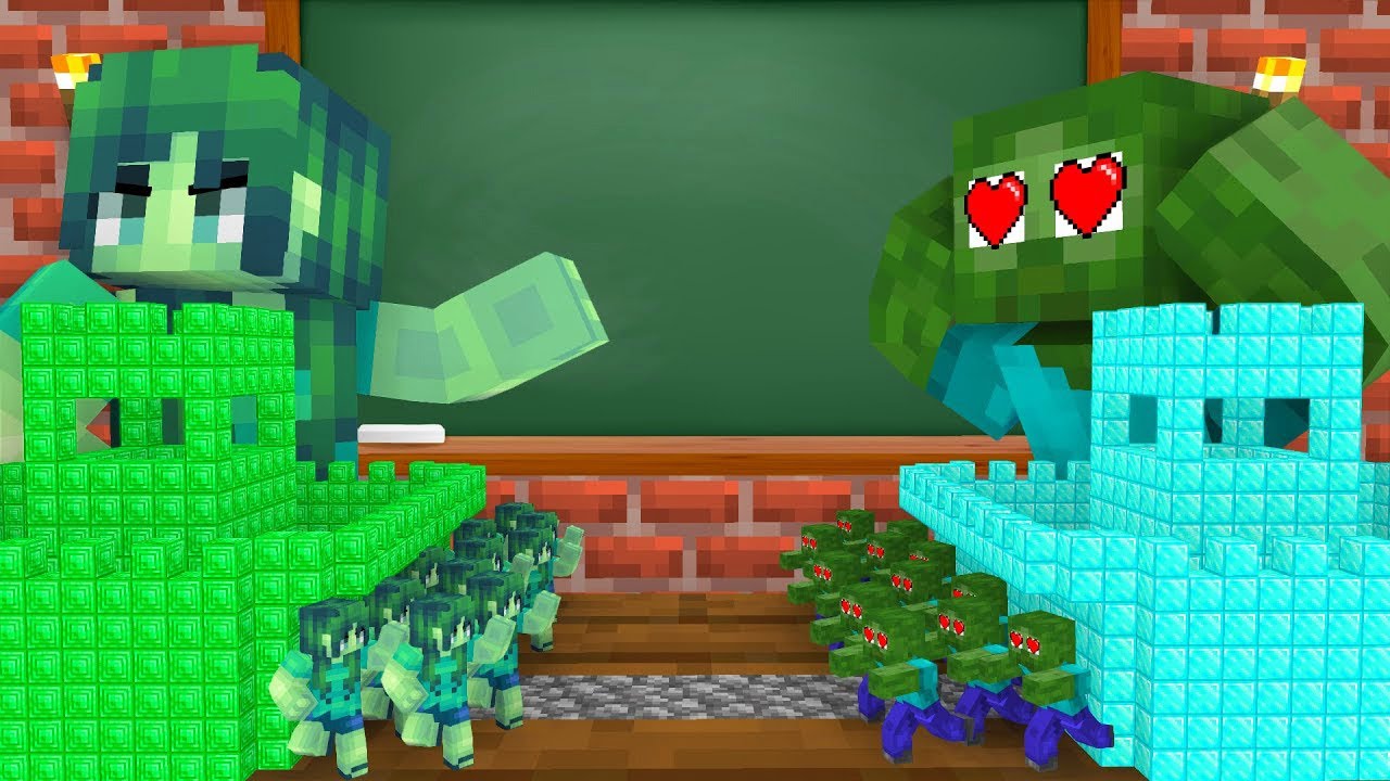 Monster School : GIRL ZOMBIE APOCALYPSE CHALLENGE - Minecraft Animation