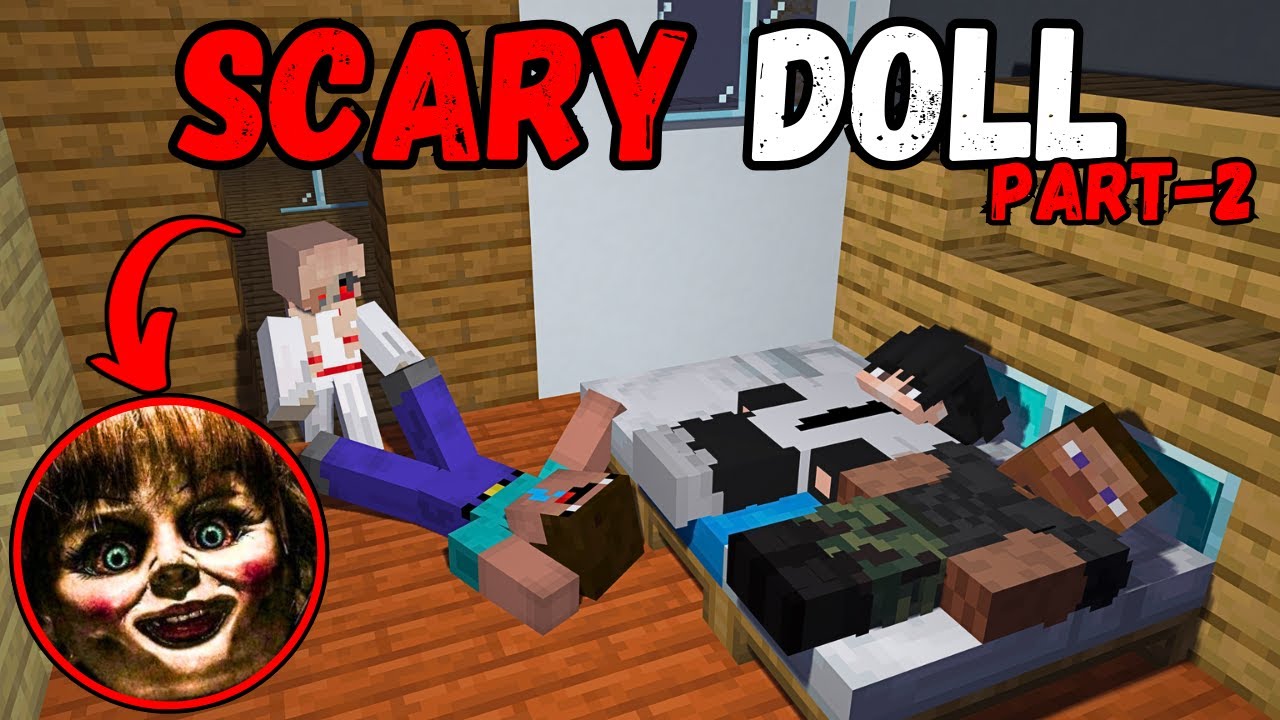 SCARY DOLL😨!  THE END Minecraft horror video in hindi