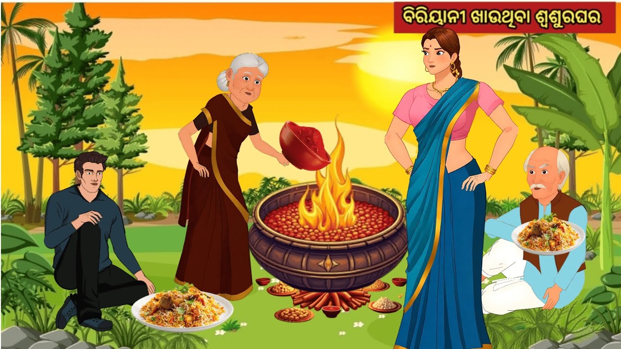 ବିରିୟାନୀ ଖାଉଥିବା ଶ୍ଵଶୁରଘର || Odia Fairy Tales || Odia Moral Stories || Odia Story || Odia Kahani ||