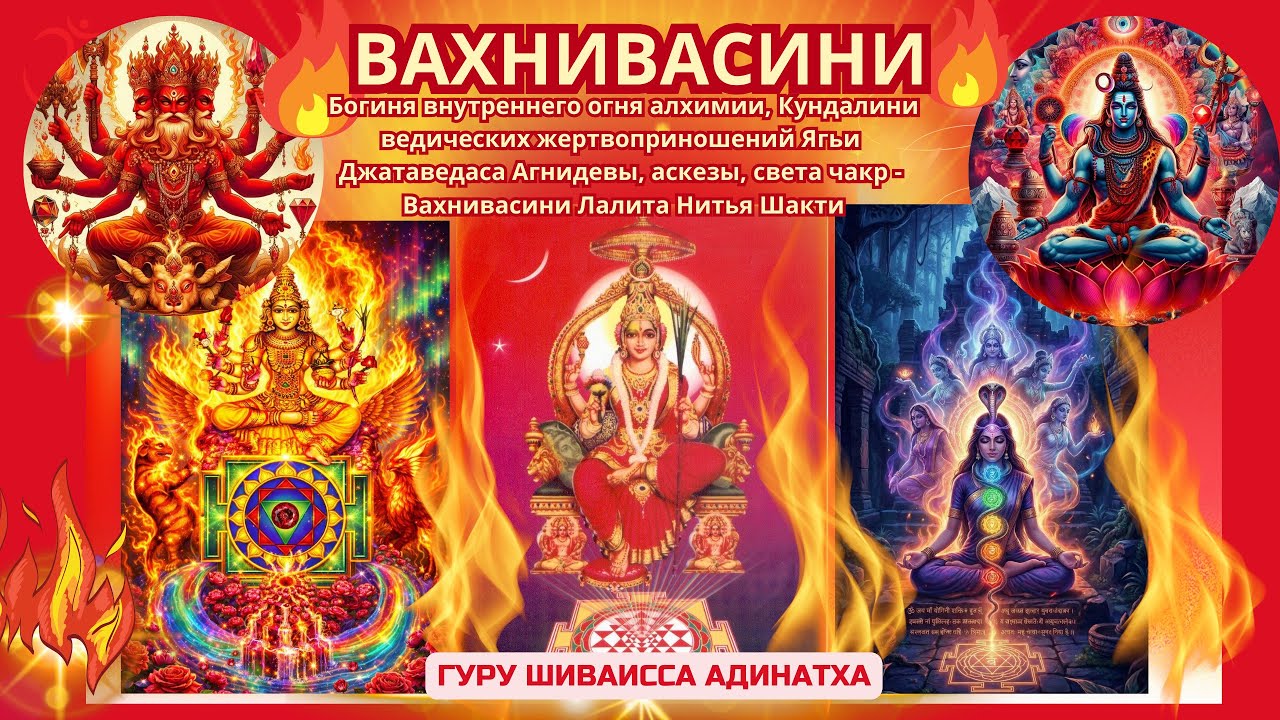 Вахнивасини Лалита Нитья Шакти - Богиня внутреннего огня алхимии. Гуру Шиваисса Адинатха