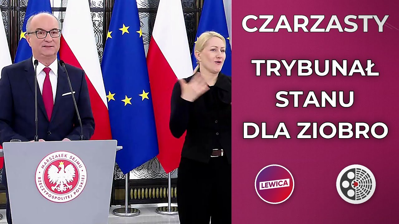 Konferencja prasowa marszałka Sejmu Włodzimierza Czarzastego