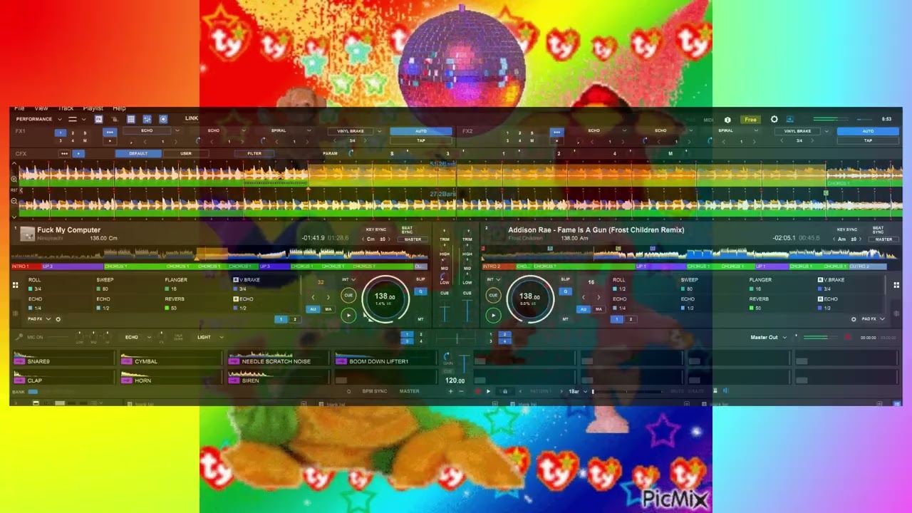 BeanieBabyParty.mp4 -- EDM, electroclash, pop music dj set