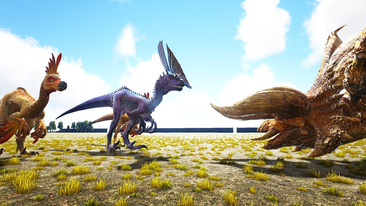 Kulu Ya-ku and Tzitzi-Ya-Ku vs Diablos - Monster Wars Universe Ark Survival Ascended