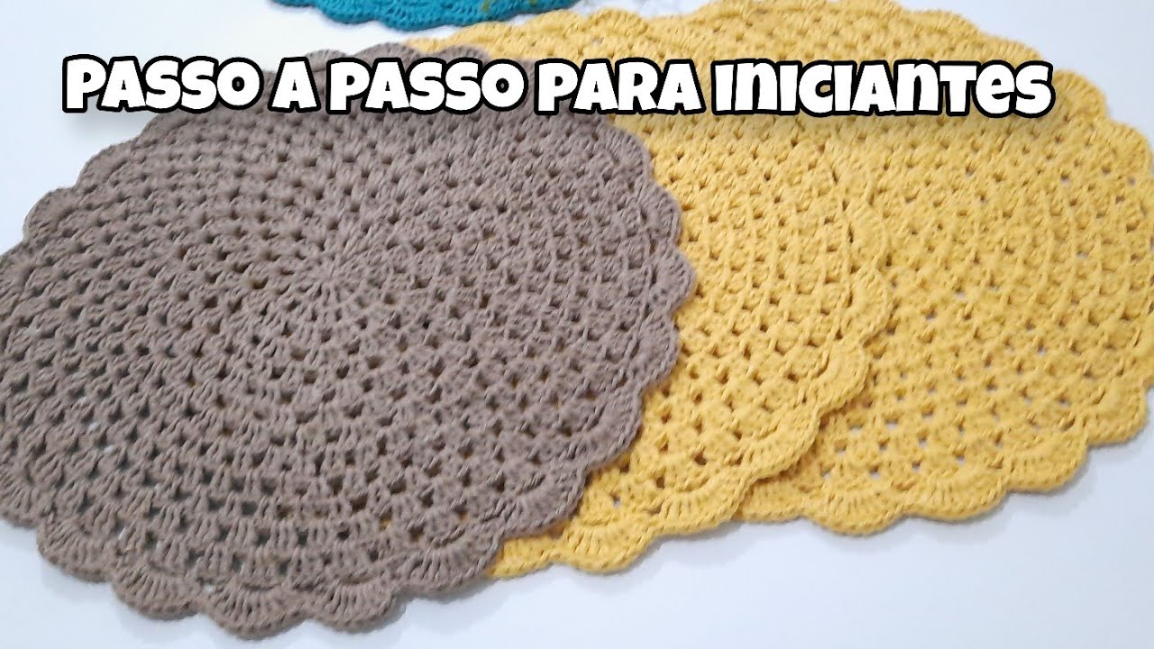 Jogo Americano Luna #sousplatdecrochê 