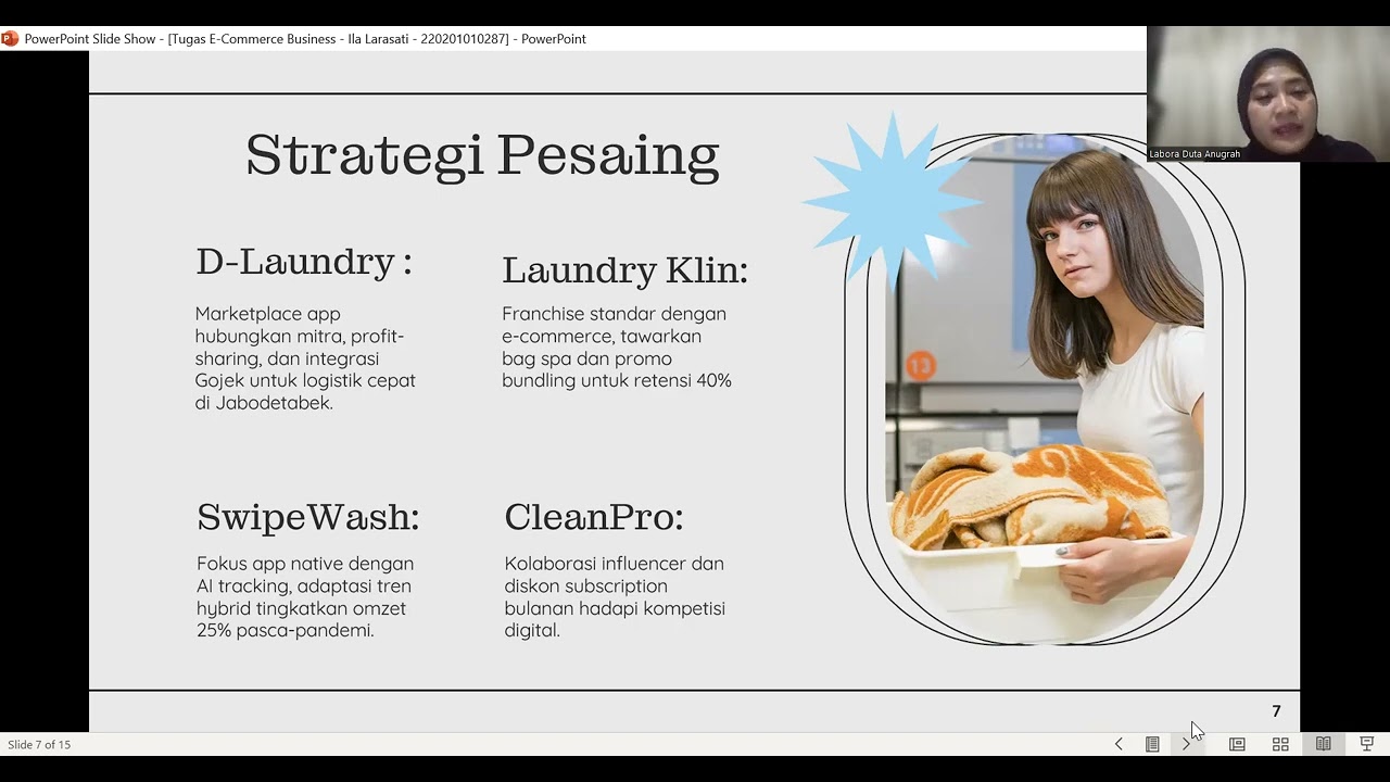 Video Presentasi UAS E  Commerce - Bubble Bae Laundry