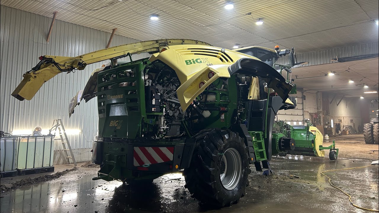 Washing the harvester!! 