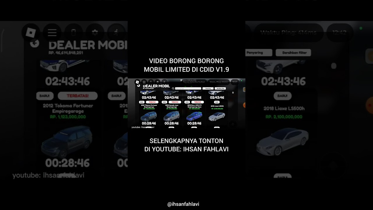 Borong borong mobil limited CDID 1.9 mantap gess!! #fyp #foryourpage #cdidroblox