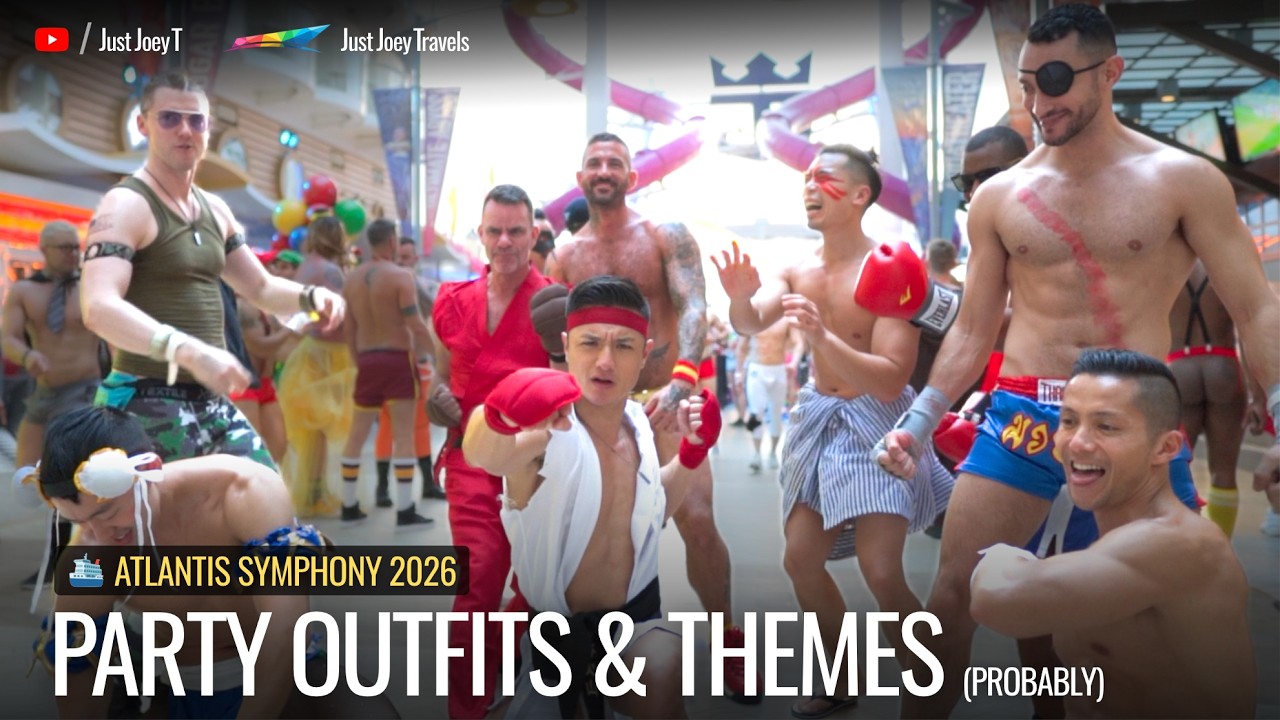 Наряды и тематика для вечеринки Atlantis Symphony 2026 (вероятно) | JustJoeyT #Гей #Круиз #Советы