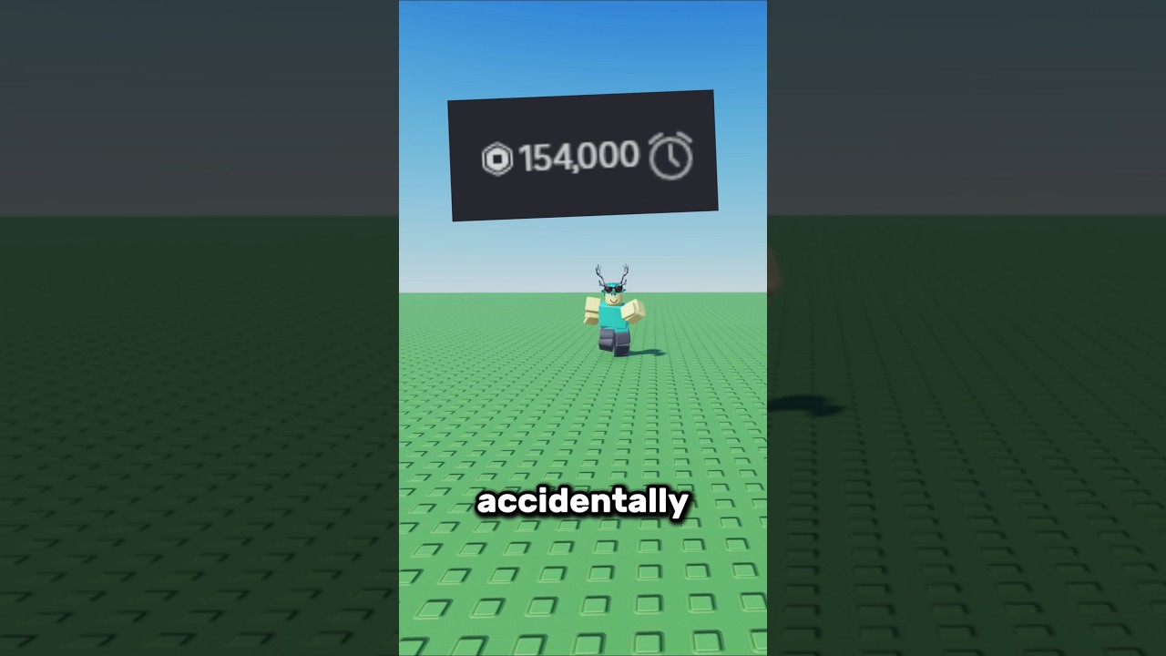 Я случайно заработал 150 000 долларов Robux... #roblox #robloxshorts
