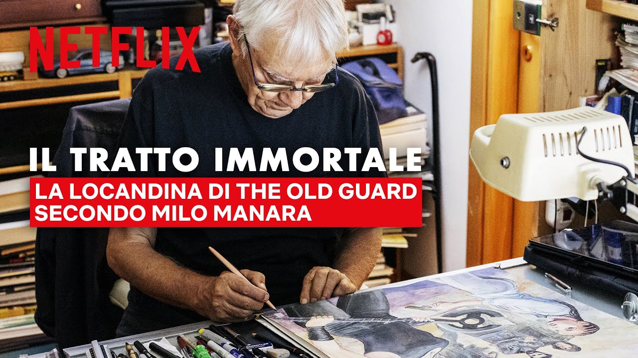 Milo Manara interpreta la locandina di The Old Guard | Netflix Italia