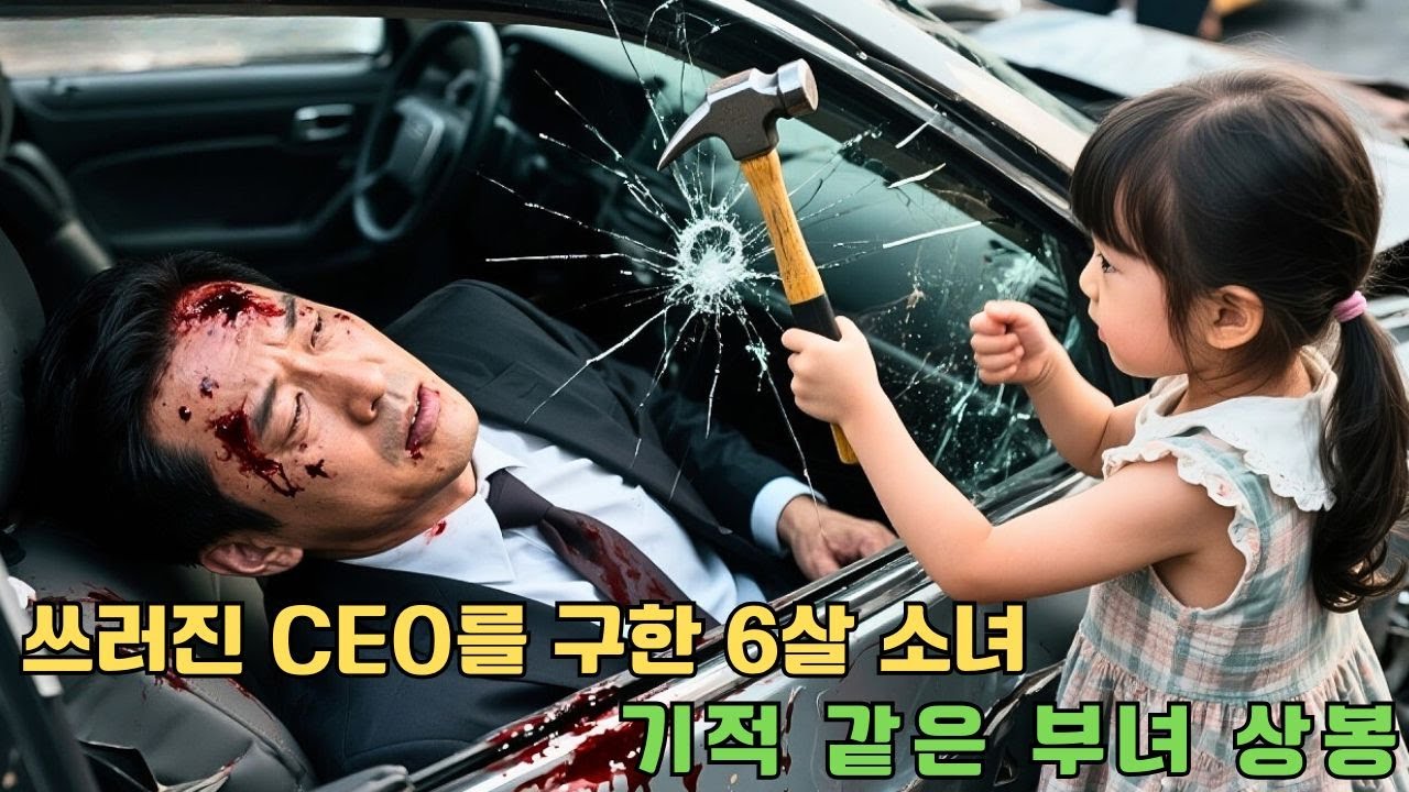 여섯 살 소녀가 중태에 빠진 남성을 구하기 위해 목숨을 걸었습니다  그가 한국 최고 부자 CEO이자 소녀의 아버지일 줄 누가 알았을까요