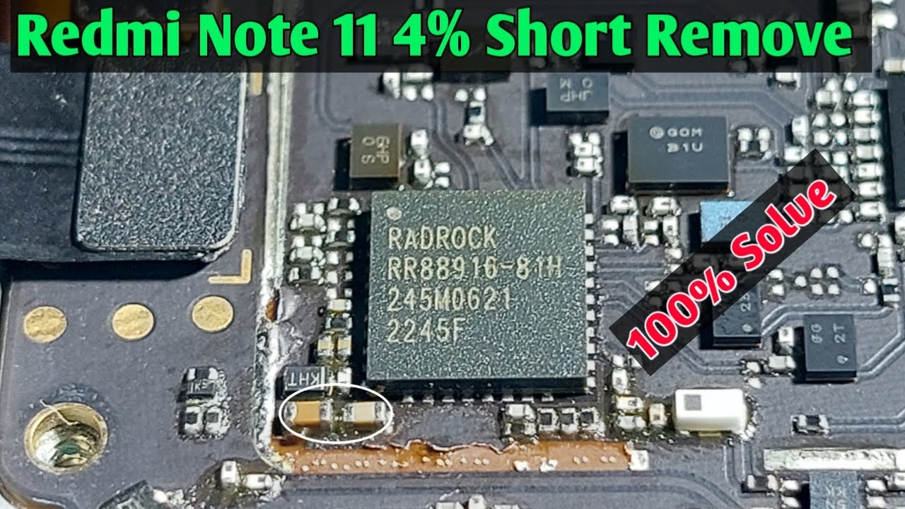 Redmi Note 11 4% Short Remove | Redmi Note 11 half short | note 11 Not Turning On Fix ✅