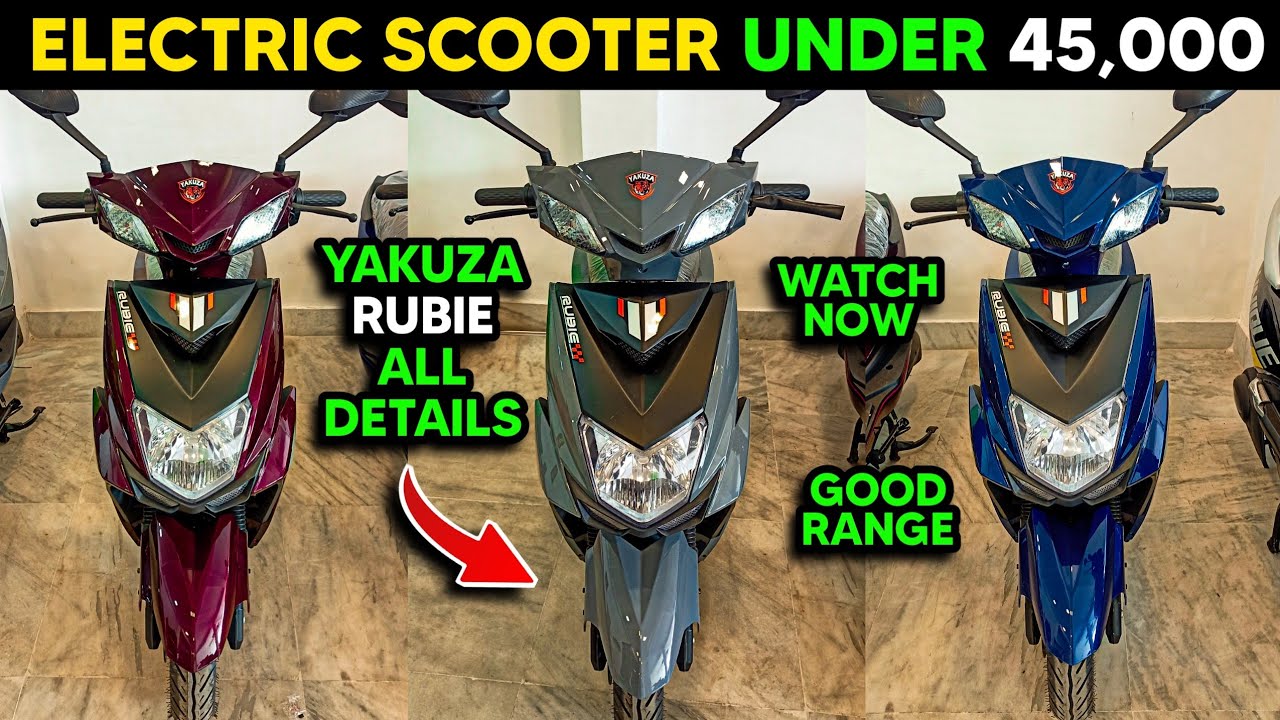 Best Electric Scooter in India | Best Electric Scooter under 50000 | Yakuza Rubie Electric Scooter