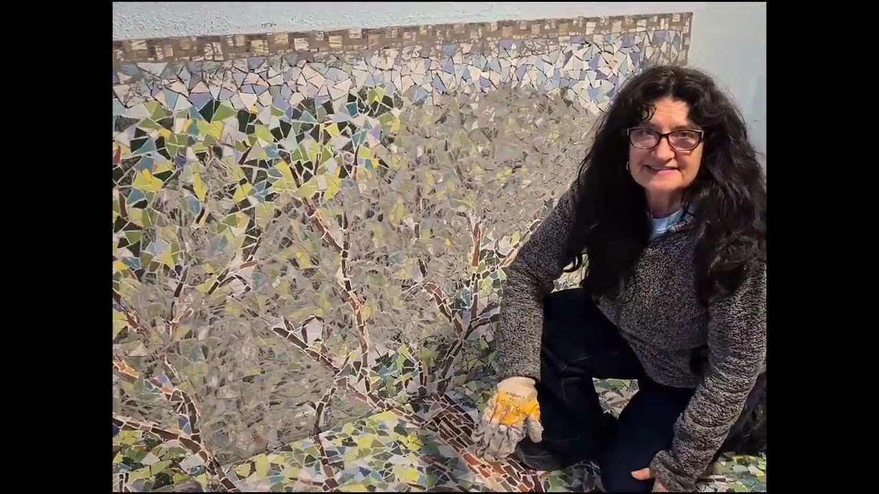 Tree of Life Mosaic. Final Step. @LouAnnBagnall