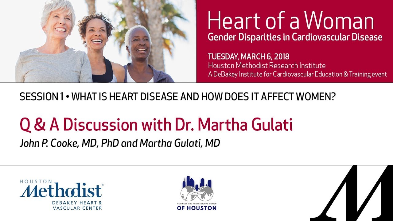Q & A Discussion with Dr. Martha Gulati (John P. Cooke, MD, PhD and Martha Gulati, MD)