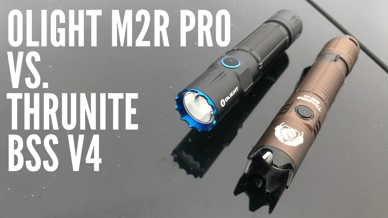 Olight M2R Pro Warrior VS. Thrunite Black Scout Survival - Tactical / EDC Flashlight Comparison