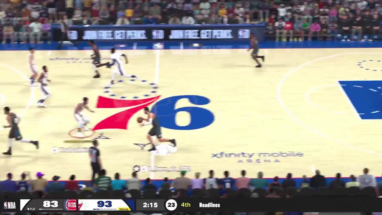 NBA2K26 League Pass 2025 Season Pistons @ 76ers.