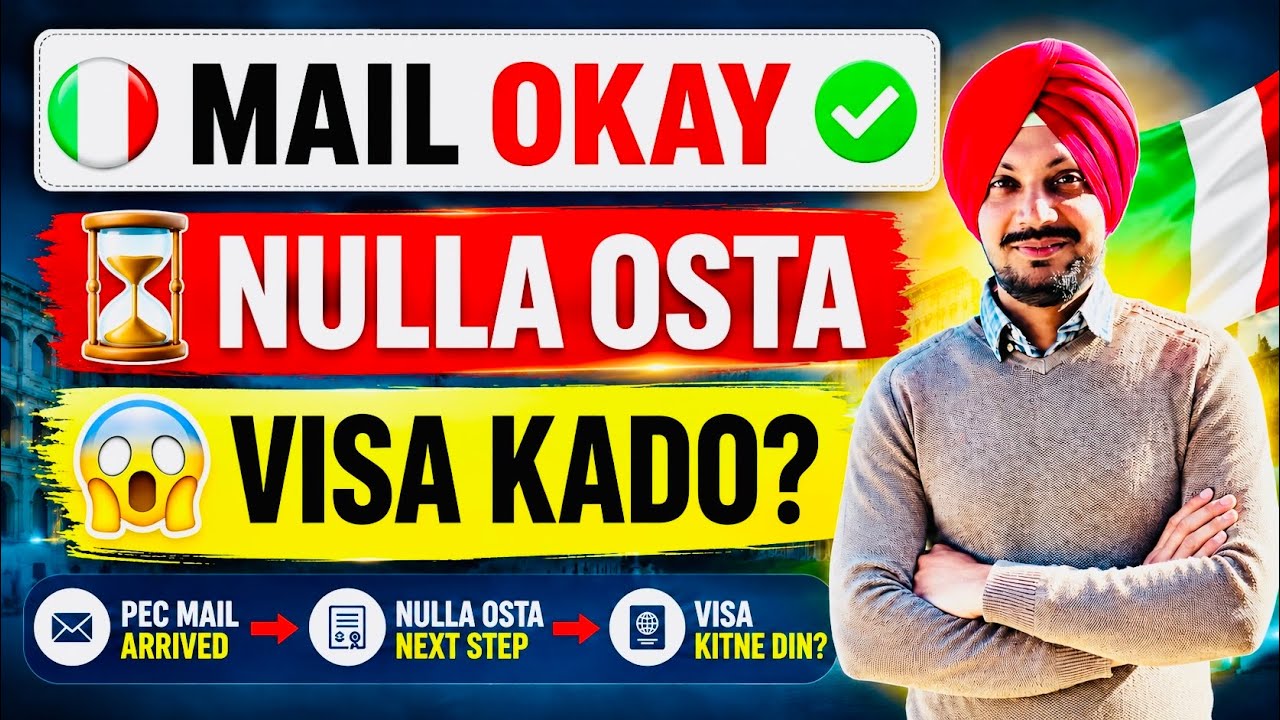 🇮🇹 Italy Paper 2026 😱 | PEC Mail ਆ ਗਈ? Visa ਕਿੰਨੇ ਦਿਨਾਂ &rsquo;ਚ! Nulla Osta Waiting Time