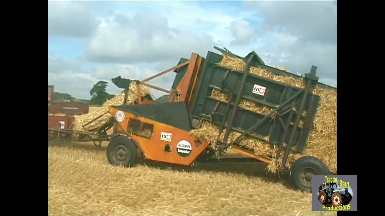 JOHN DEERE 6110, IH 440 BALER AND McCONNEL BALE PACKER