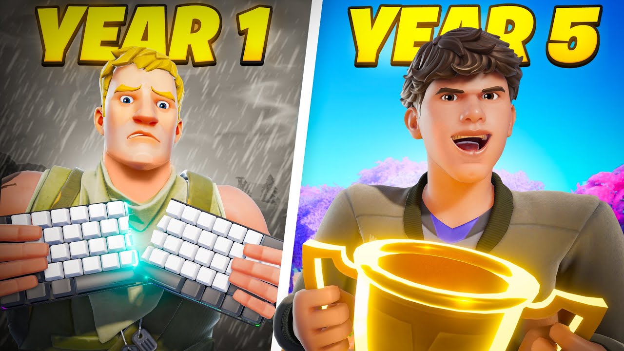 5-летний прогресс в Fortnite (от новичка до профессионала) — от контроллера до KBM
