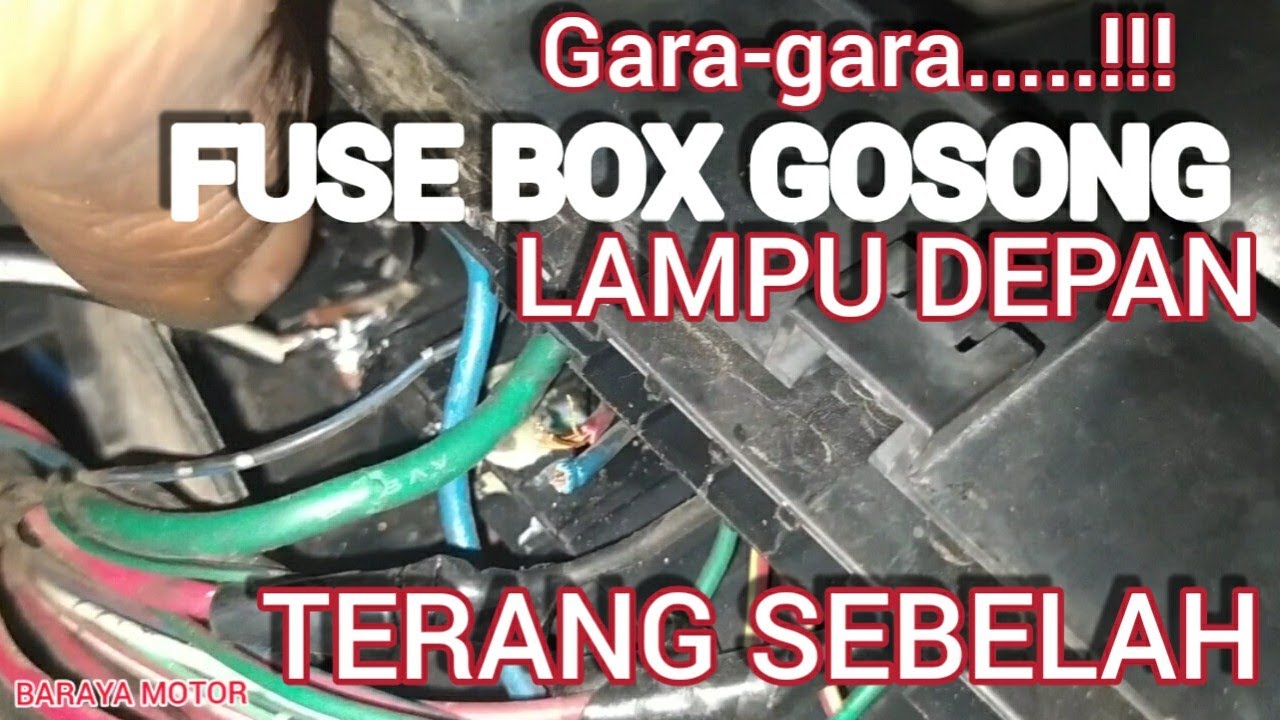CARA NGAKALIN FUSE BOX LAMPU AVANZA YANG GOSONG (MELELEH)...