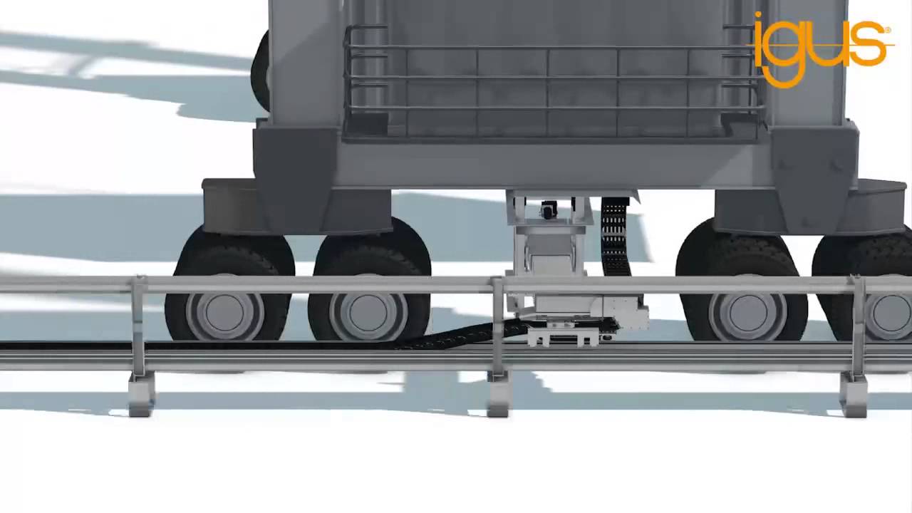 Video of the Week &ndash; e-rover for automated coupling of e-chains for RTG cranes | igus&reg;