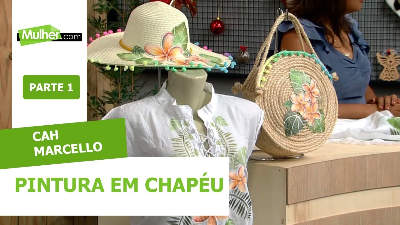 Pintura em chapéu - Cah Marcello - 03/01/2020 P1