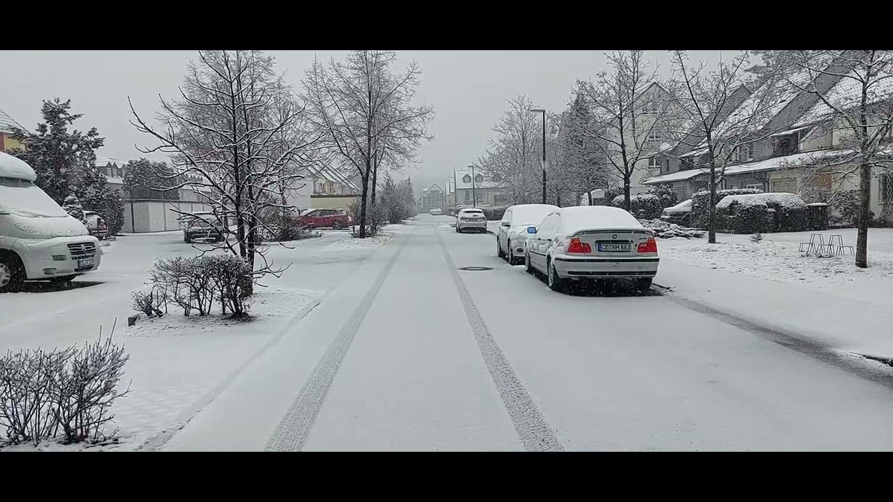 9.3.2023 - Geschlossene Schneedecke in Cottbus