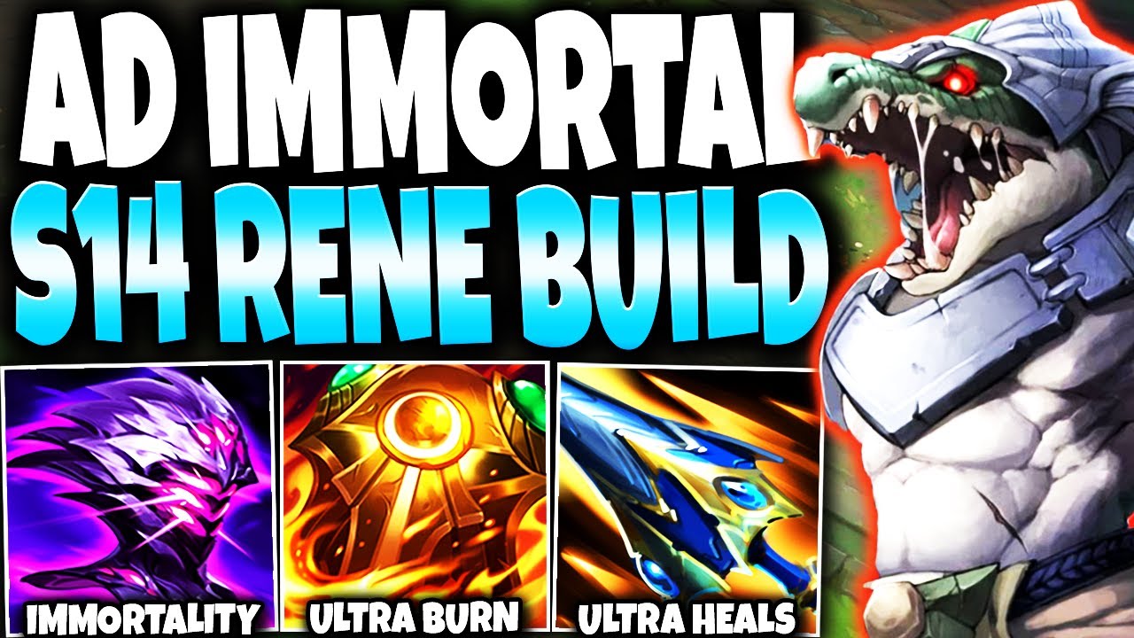 AD IMMORTAL RENEKTON SEASON 14 BUILD IS TOO OP ~ DAMAGE AND INSANE HEALS | LoL Renekton s14 Gameplay
