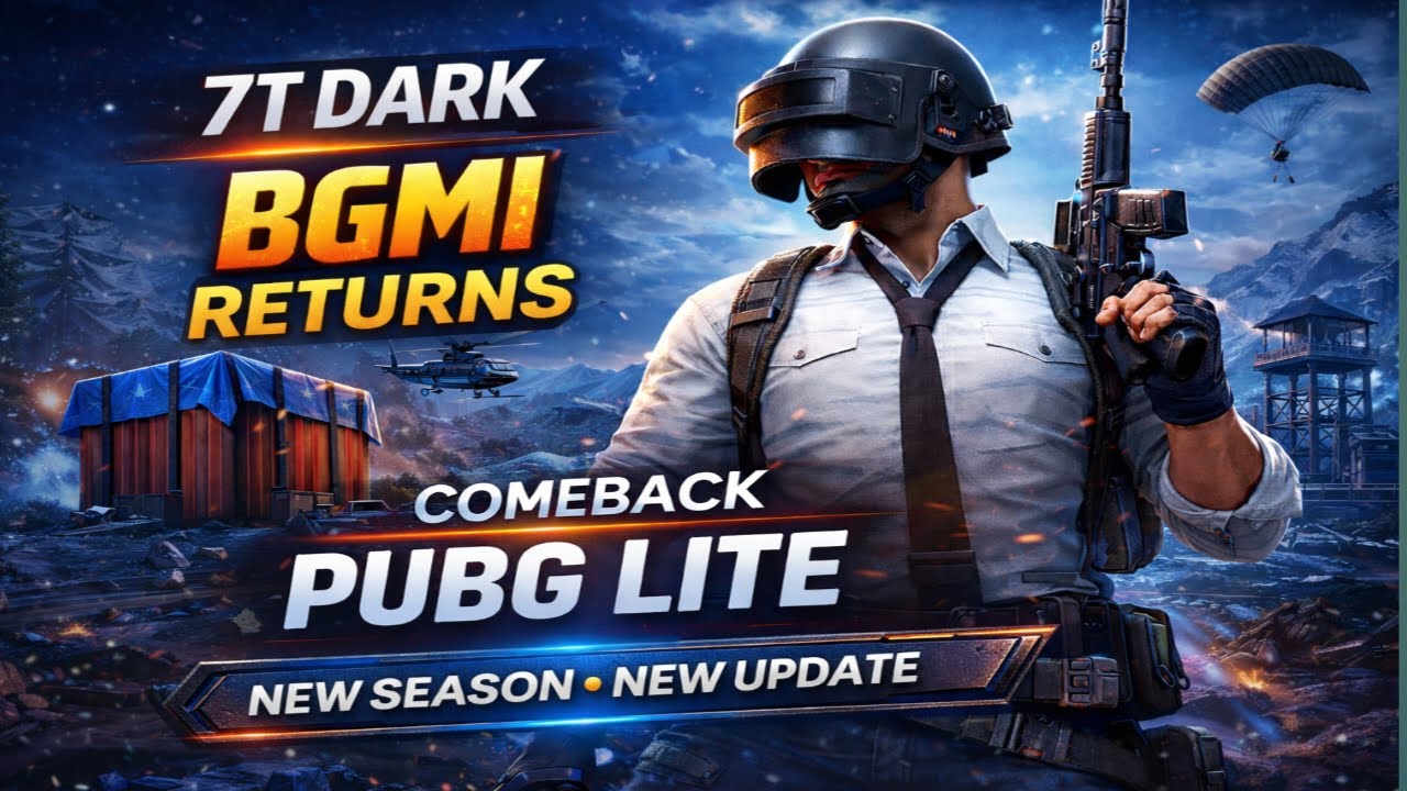 Bgmi Lite Come Back 🔥 New Update | PUBG Mobile Lite Comeback | 7T DARK LIVE