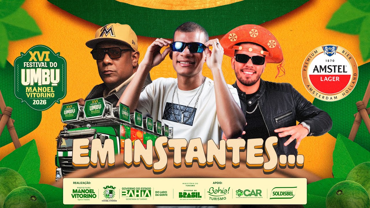 XVI FESTIVAL DO UMBU - MANOEL VITORINO 2026  DIA 11 DE JANEIRO