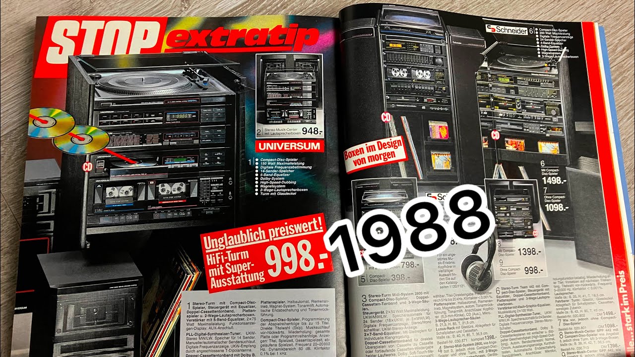HiFi Zeitreise 80er Jahre Sony Sanyo Fisher Schneider Philips Aiwa Walkman 