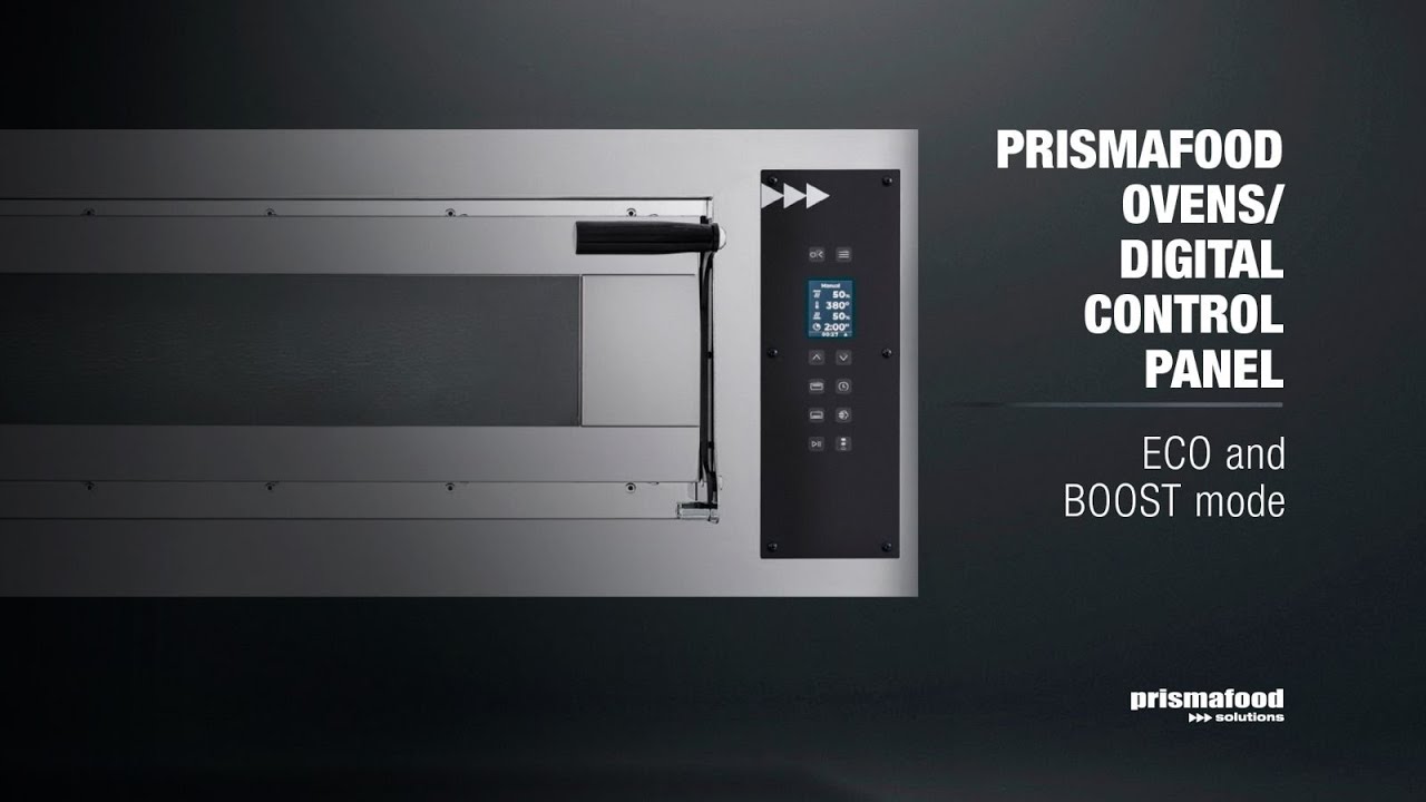 Prismafood pizza ovens | Digital control panel | Set up ECO or BOOST mode