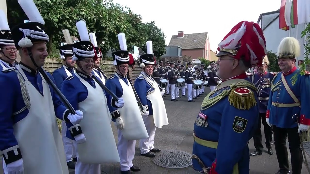 Schützenfest VHV Laach 2024 - Wortgottesdienst Kranzniederlegung und grosser Zapfenstreich 15.9.2024