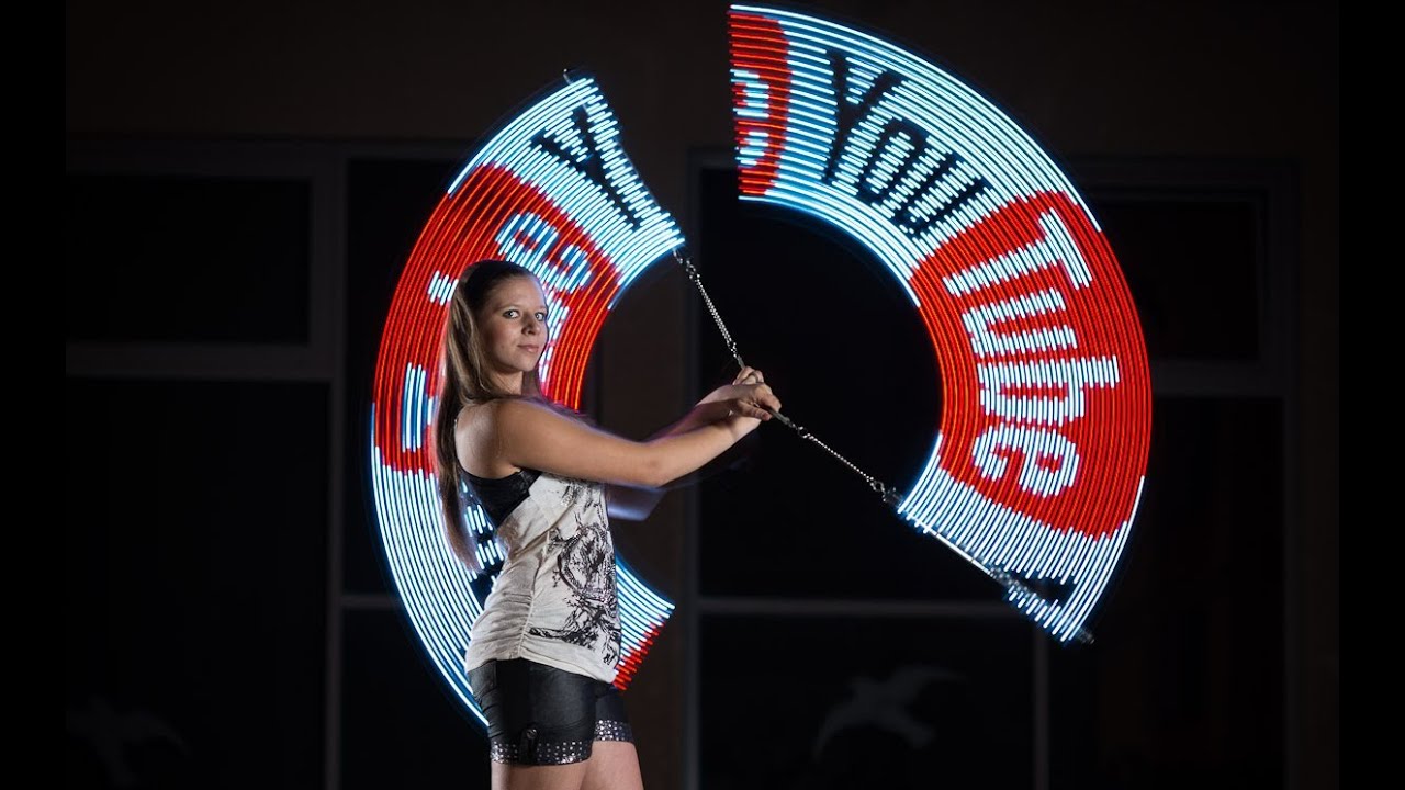 Visual Poi - Lighttoys Pyroterra (Pixel Visual Poi and Staff)