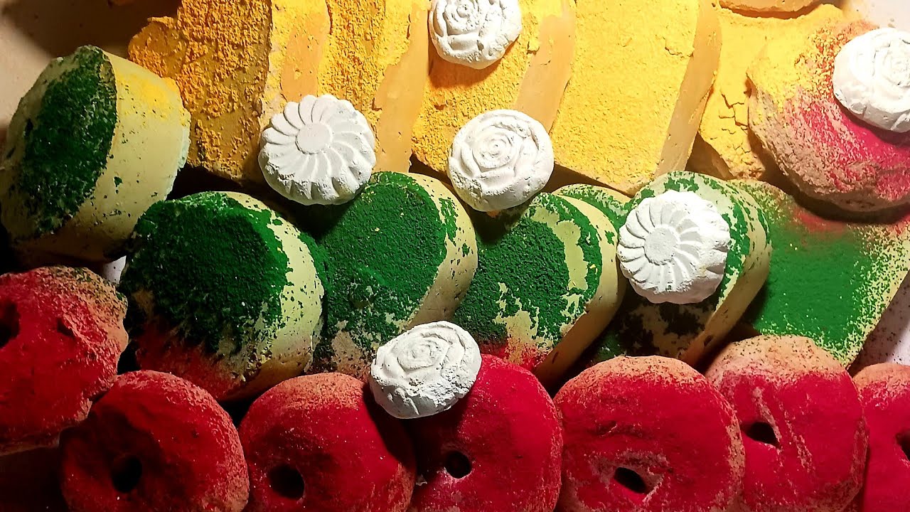 Soft crispy and dusty ♥️💚🧡gymchalk reform crush/ASMR/oddly satisfying/pls subscribe 🙏