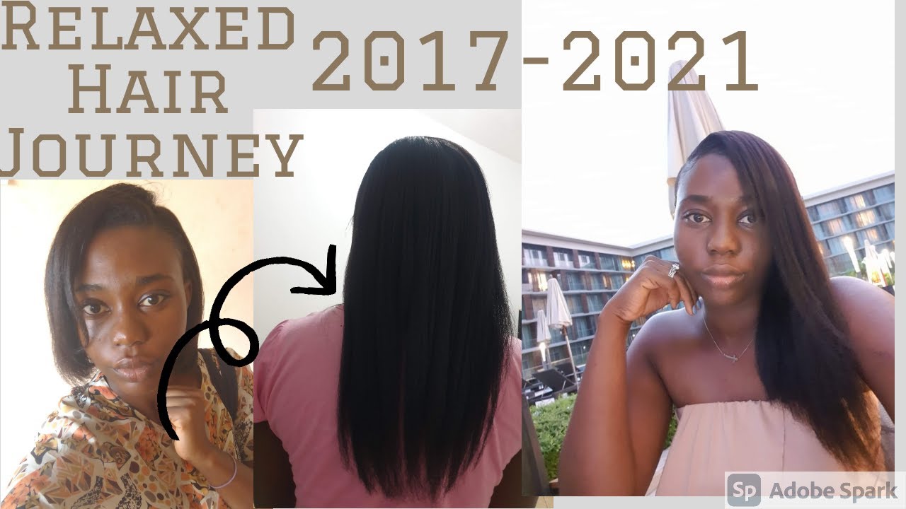 RELAXED HAIR JOURNEY 2017 - 2020 || PEA ELIZABETH