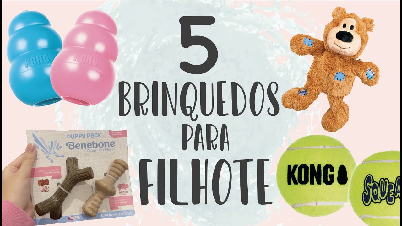 5 MELHORES BRINQUEDOS PRA FILHOTE | TODO FILHOTE PRECISA DELES