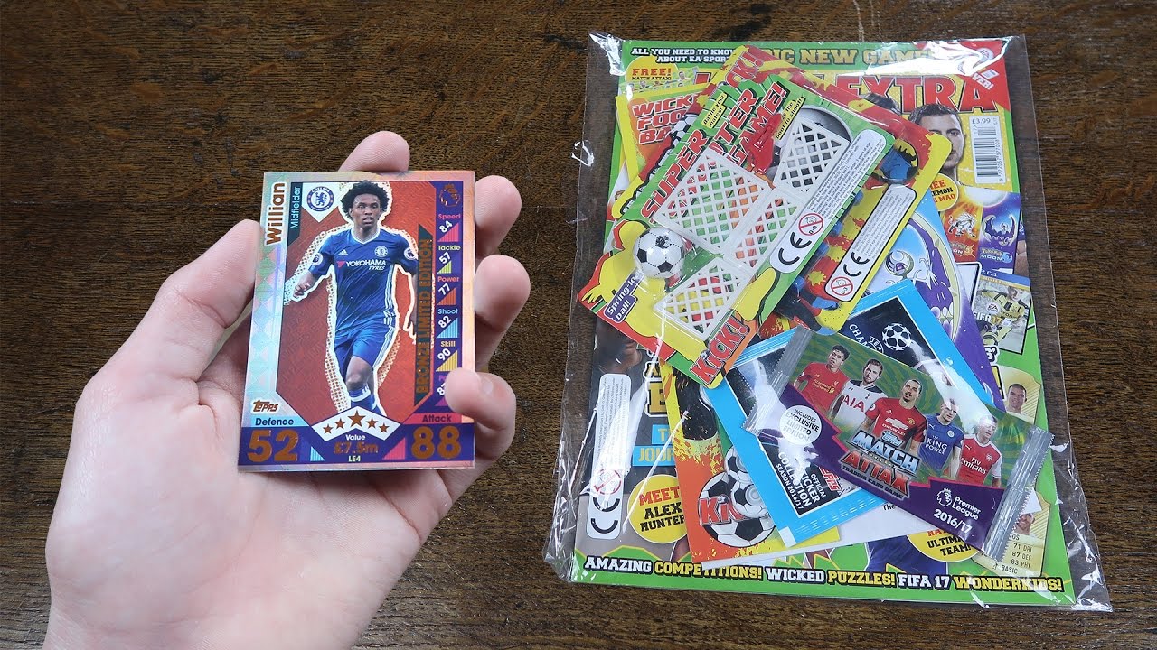 БРОНЗОВЫЙ ВИЛЛИАН! Распаковка журнала Kick Extra &mdash; Match Attax 2016/17