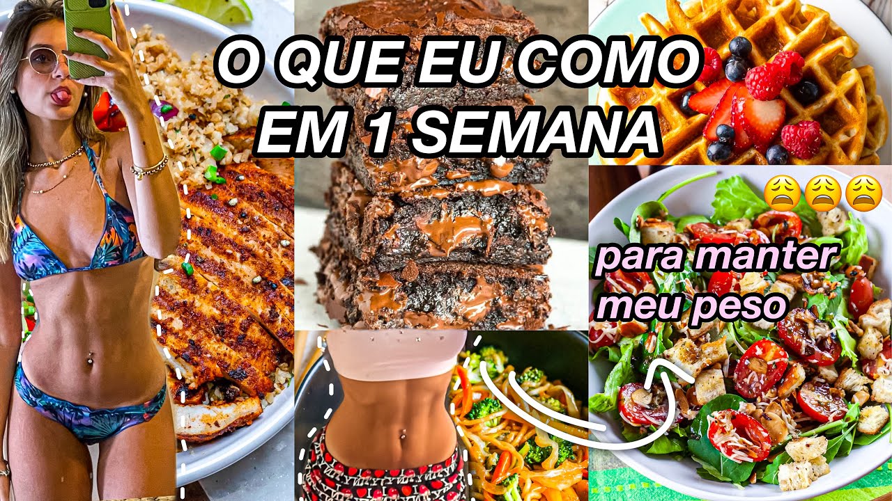 O QUE EU COMO EM 1 SEMANA | eu passo FOME  ?? 🤨 *minha alimentação ❤️‍🔥*