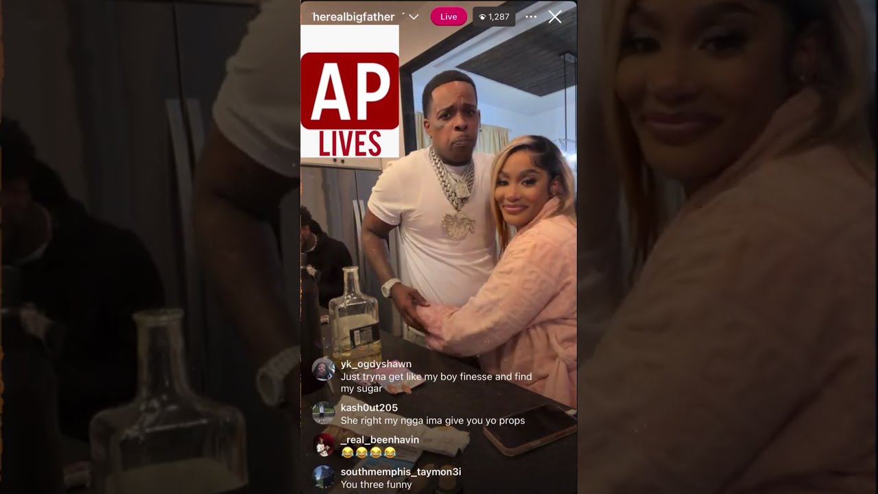 Finesse2tymes takes shots at Honeykomb Brazy as he entertains associates and gf