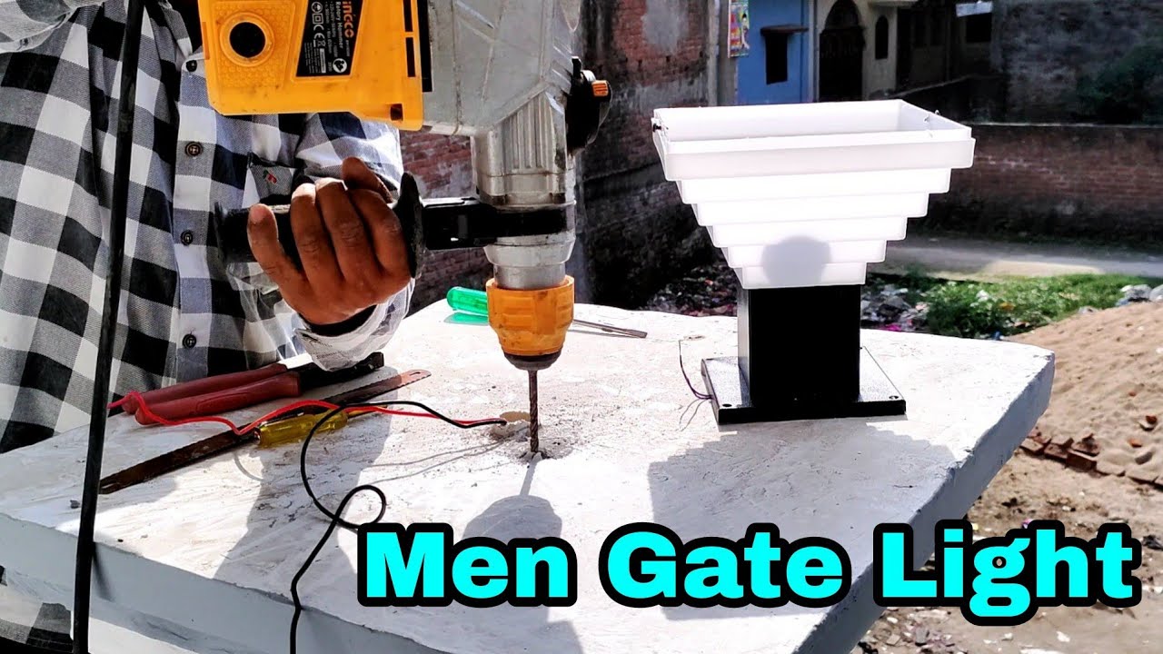 House men Gate light ।। men Gate light Kaise lagaye ।। ewc