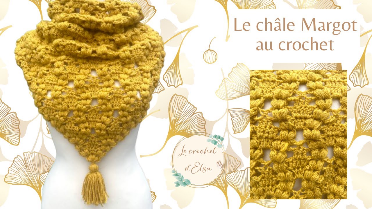 Chaud et élégant ! Le châle Margot au crochet