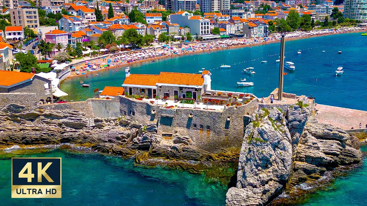 Petrovac Montenegro 4K Walking Tour 2025