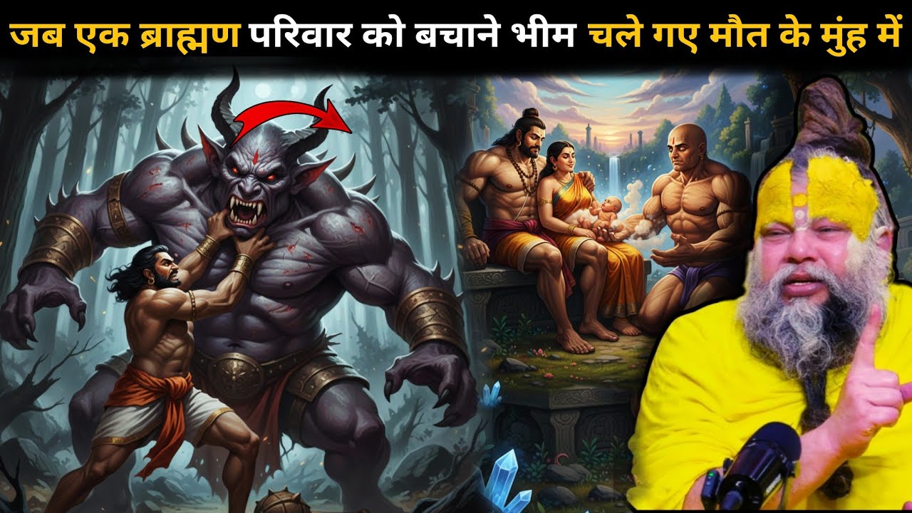 घटोत्कच का जन्म कैसे हुआ और वो बाकी पांडवों से कैसे मिले 🤯 जब भीम और बकासुर का हुआ भयंकर युद्ध 