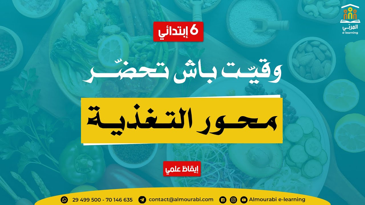 سادسة ابتدائي : إيقاظ علمي - درس محور التغذية | شرح شامل ومبسط